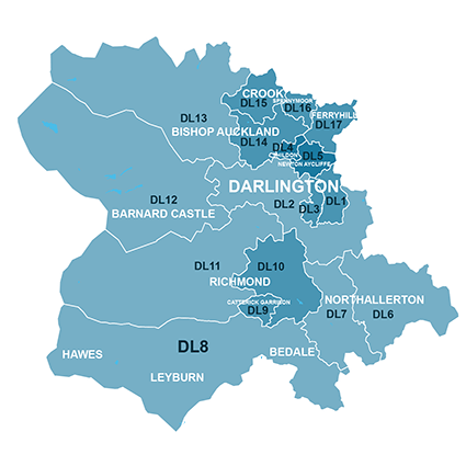 Darlington Map (House Sale Data)